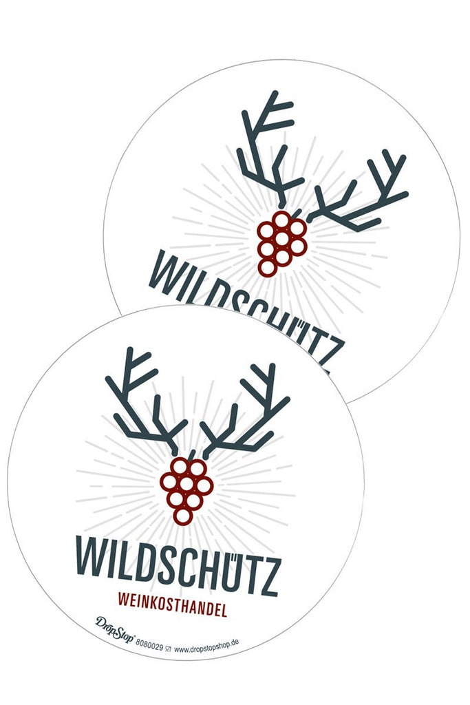 Dropstop mit Wildschütz Logo - Wildschütz Weinkosthandel GmbH